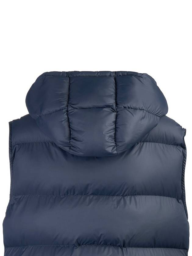 Triomphe Patch Hooded Down Vest Light Navy - CELINE - BALAAN 7