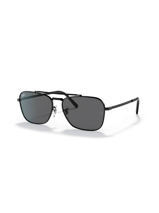 Eyewear New Caravan Square Metal Sunglasses Dark Grey - RAY-BAN - BALAAN 1