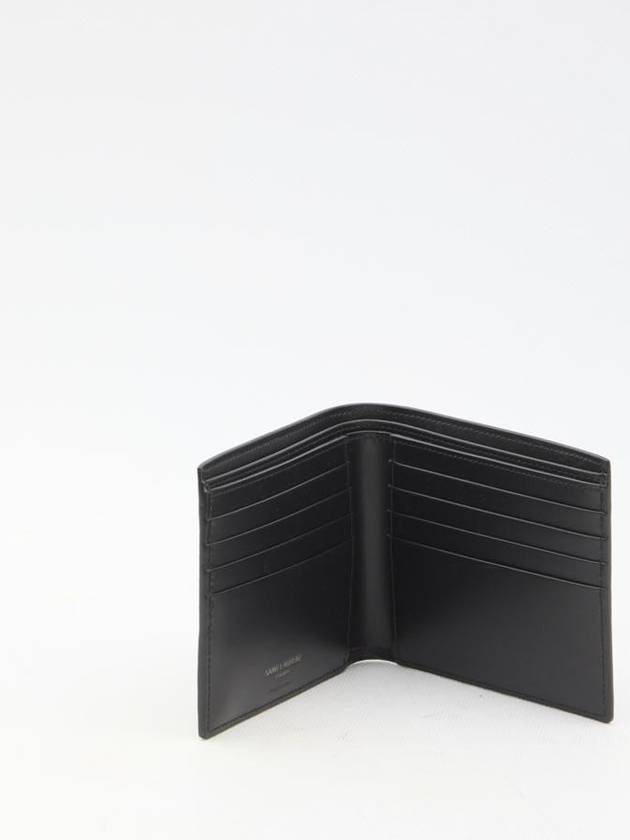 Tiny Cassandre Monogram Half Wallet Black - SAINT LAURENT - BALAAN 5