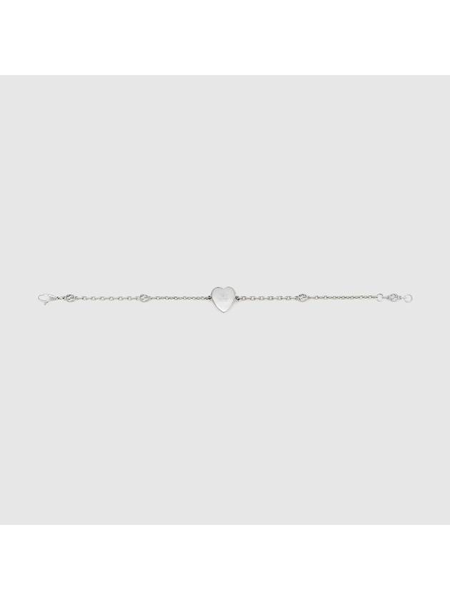 Heart Interlocking G Bracelet 925 Sterling Silver - GUCCI - BALAAN 4