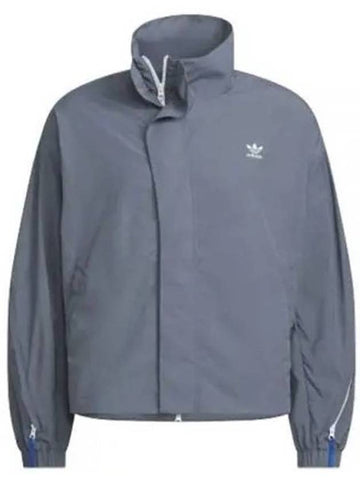 Ordinary People Light Woven Zip up Jacket Onyx - ADIDAS - BALAAN 1