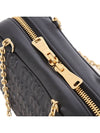 Embossed Logo Leather Top Handle Shoulder Bag Black - MIU MIU - BALAAN 6