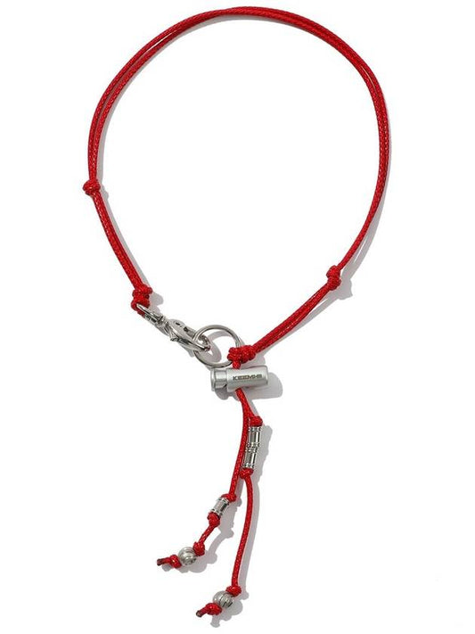 DREAD RING LOGO NECKLACE RED - KEEMHII - BALAAN 1