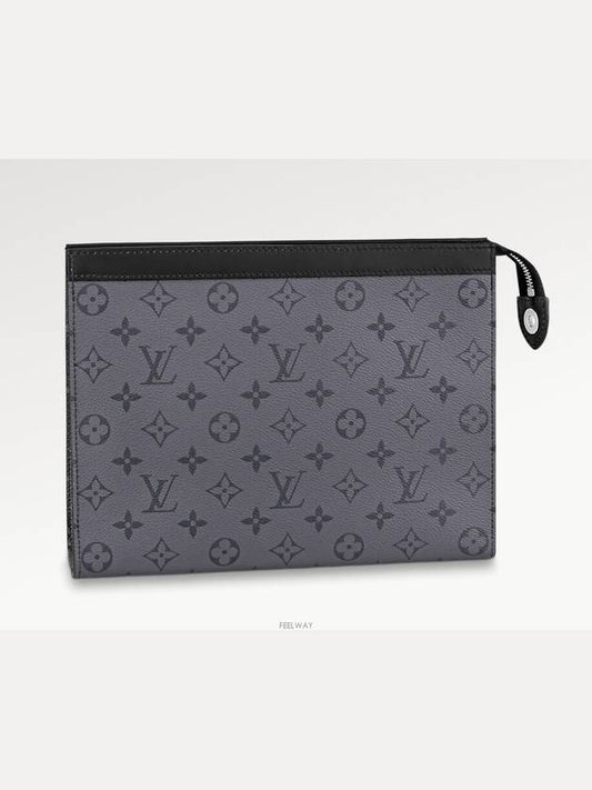 Monogram Eclipse Reverse Pochette Voyage MM Pouch Bag Grey - LOUIS VUITTON - BALAAN 2