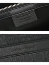 Embossed Calfskin Gancini Brief Case Black - SALVATORE FERRAGAMO - BALAAN 6