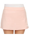 Women's Logo Print A-Line Skirt Baby Pink - SPORTY & RICH - BALAAN 7