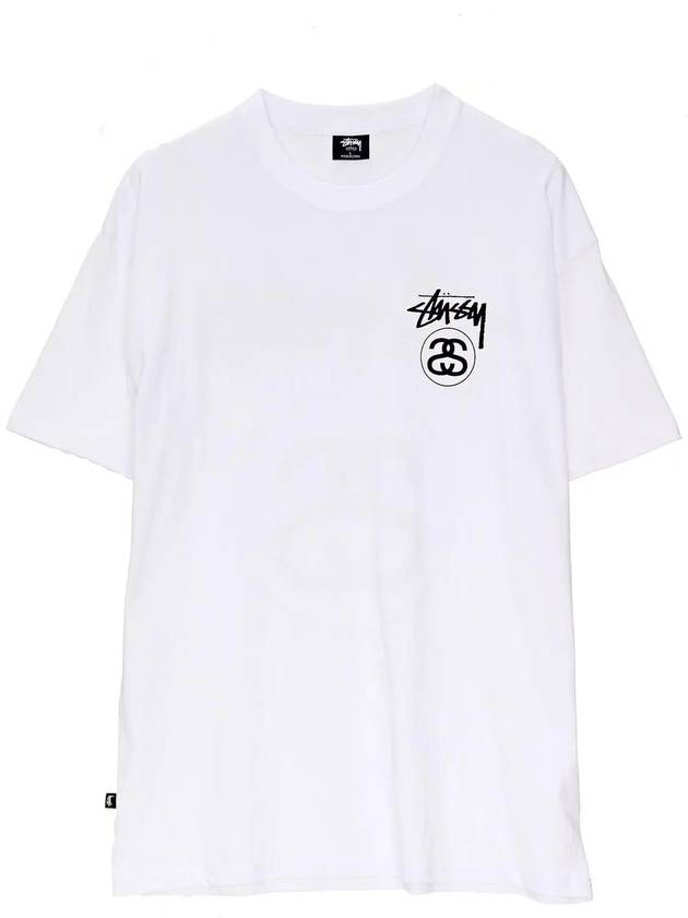 Same day domestic delivery Men s Solid Stock Link SS T Shirt TEE WHITE - STUSSY - BALAAN 3