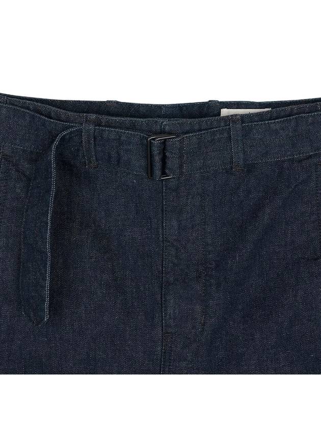 Twisted Belt Straight Jeans Indigo - LEMAIRE - BALAAN 5