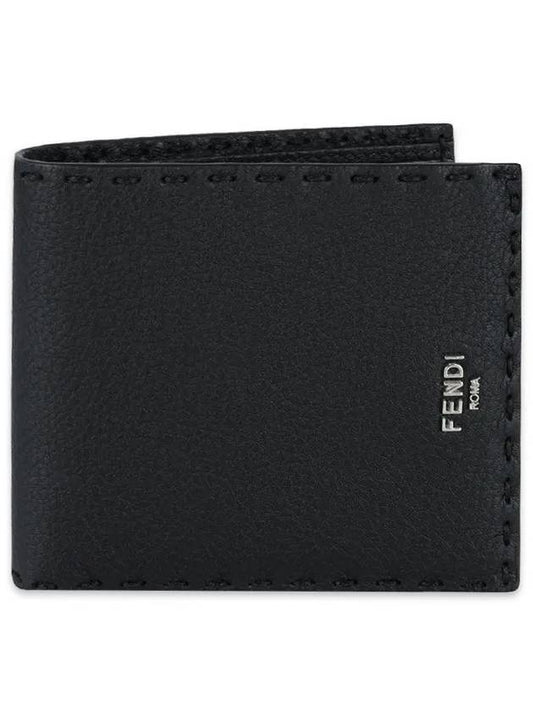 Selleria Leather Half Wallet Black - FENDI - BALAAN 2