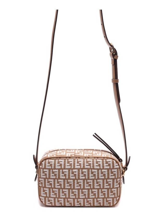 Raffia Camera Cross Bag Beige - FENDI - BALAAN 5