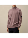 Lambswool GRS Turtle Neck Knit Top Purple - CP COMPANY - BALAAN 3