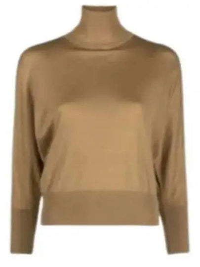 Talea Virgin Wool Knit Top Camel - MAX MARA - BALAAN 2