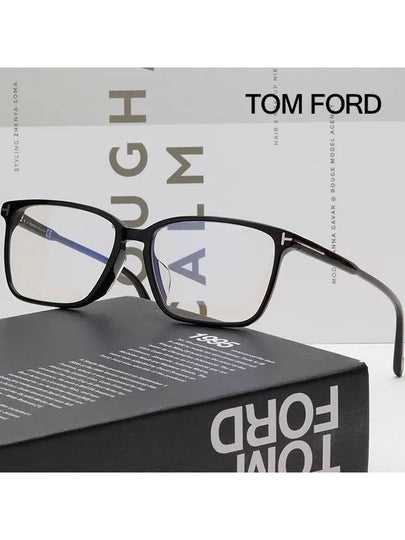 Blue light blocking glasses frame TF5696FB 001 Horn rimmed eye protection - TOM FORD - BALAAN 2