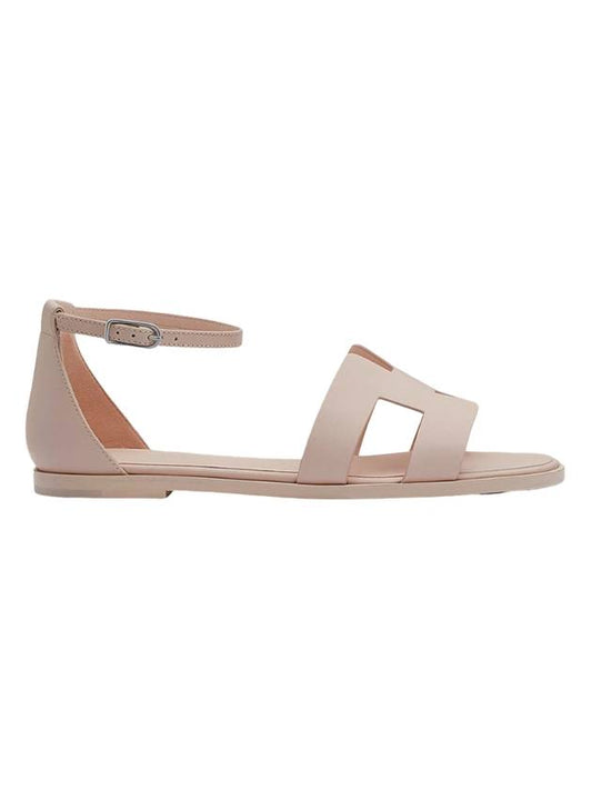 Santorini Calfskin Sandals Rose Petal - HERMES - BALAAN 1