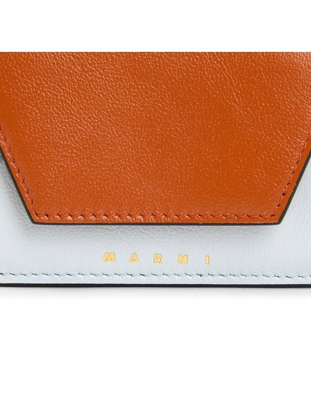 Logo Leather Half Wallet Brown - MARNI - BALAAN 8