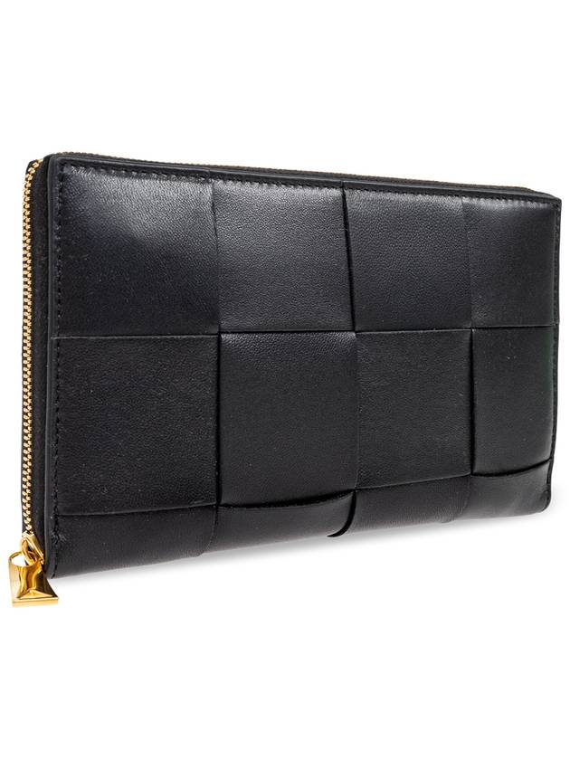 Bottega Veneta Leather Wallet, Women's, Black - BOTTEGA VENETA - BALAAN 4