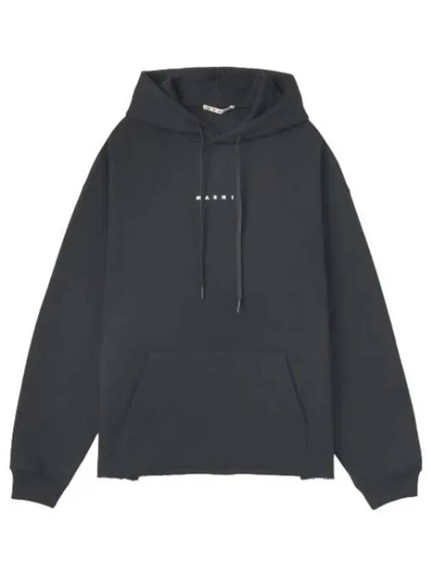 logo print hood black - MARNI - BALAAN 1