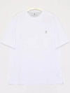 Logo Cotton Short-Sleeved T-Shirt White - BRUNELLO CUCINELLI - BALAAN 3