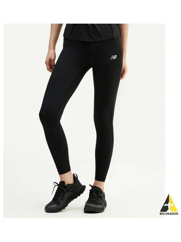 NBNSE2P062 WOMEN Slick 27 inch high rise leggings BLACK - NEW BALANCE - BALAAN 1