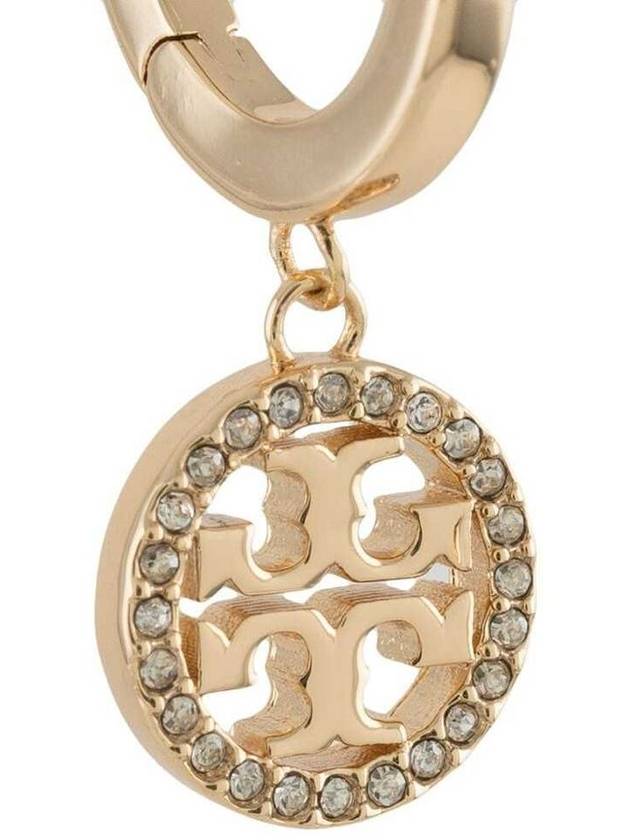 Miller Pave Hoop Earrings Gold - TORY BURCH - BALAAN 4