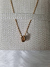 Mini Pop H Pendant Necklace Gold Rouge Grenat - HERMES - BALAAN 3