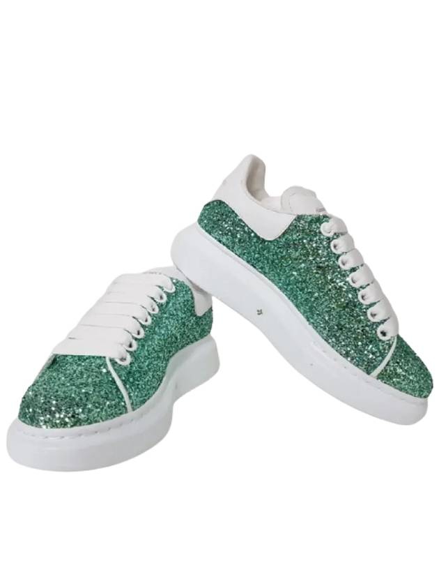 Glitter Oversole Low Top Sneakers Green - ALEXANDER MCQUEEN - BALAAN 5