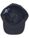 Fleece Logo Patch Cotton Baseball Ball Cap Navy - MONCLER - BALAAN 6