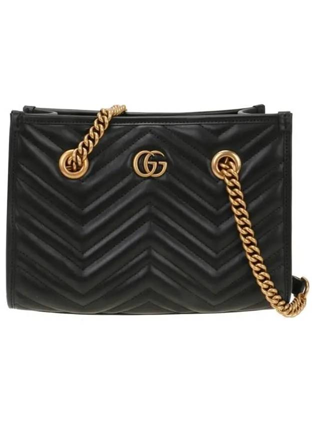 GG Marmont Small Tote Bag Black - GUCCI - BALAAN 2