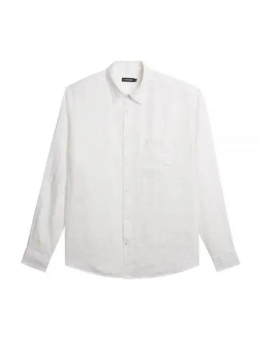 REG LS CLEAN LINEN SHIRT FMST10239 0000 Men's regular long sleeve clean linen shirt - J.LINDEBERG - BALAAN 2