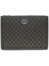 Ophidia Portfolio Clutch Bag Grey - GUCCI - BALAAN 2