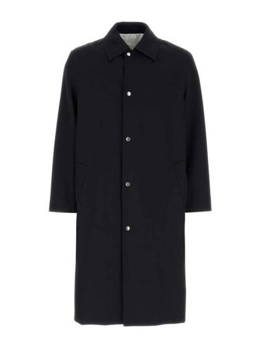 Wardrobe W Sports Wool Trench Coat Navy - JIL SANDER - BALAAN 1