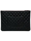 Silver Caviar Clutch Large AP4022 - CHANEL - BALAAN 3