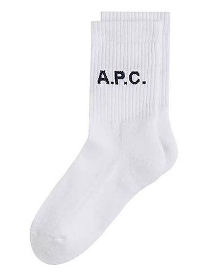 Logo Socks White - A.P.C. - BALAAN 2