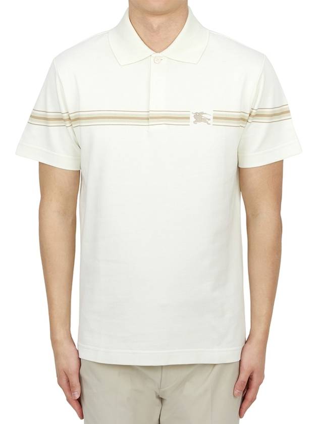 Striped Cotton Polo Shirt 8104054 - BURBERRY - BALAAN 2