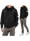 Technology Recycled Polyester Hooded Jacket Black - STONE ISLAND - BALAAN 2