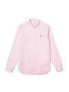 Men's Regular Fit Premium Long Sleeve Shirt Pink - LACOSTE - BALAAN 1