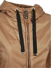 Greenh Technical Hooded Jacket Brown - MAX MARA - BALAAN 4