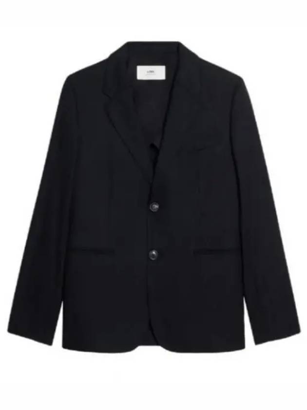 Two Button Blazer Jacket Black - AMI - BALAAN 2