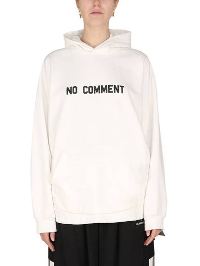 No Comment Logo Hooded Top White - BALENCIAGA - BALAAN 2