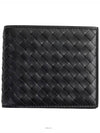 Intrecciato Weaving Half Wallet Dark Grey - BOTTEGA VENETA - BALAAN 2