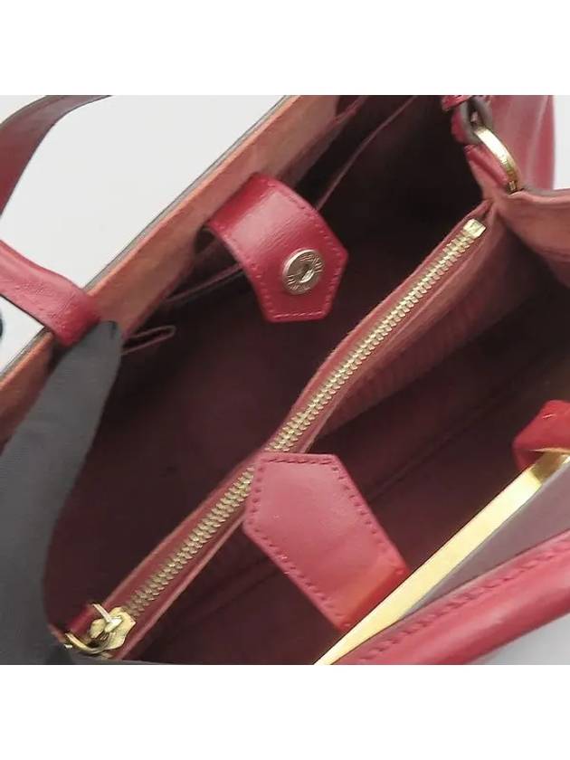 8BH250 Burgundy color leather toujour tote bag shoulder strap 2WAY - FENDI - BALAAN 5