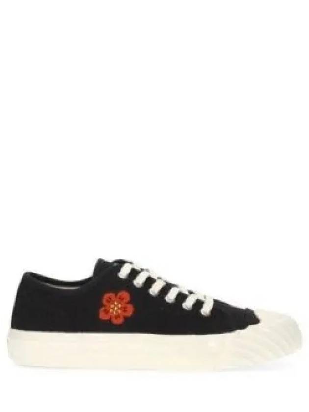 School Flower Low Top Sneakers Black - KENZO - BALAAN 2