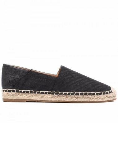 Logo Espadrilles Black - EMPORIO ARMANI - BALAAN 1