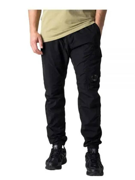 Lens Wappen Technical Cargo Track Pants Black - CP COMPANY - BALAAN 2