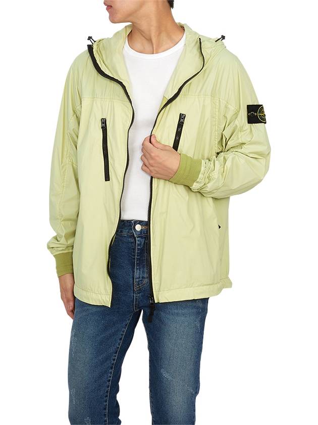 Skin Touch Nylon TC Hooded Jacket Green - STONE ISLAND - BALAAN 6