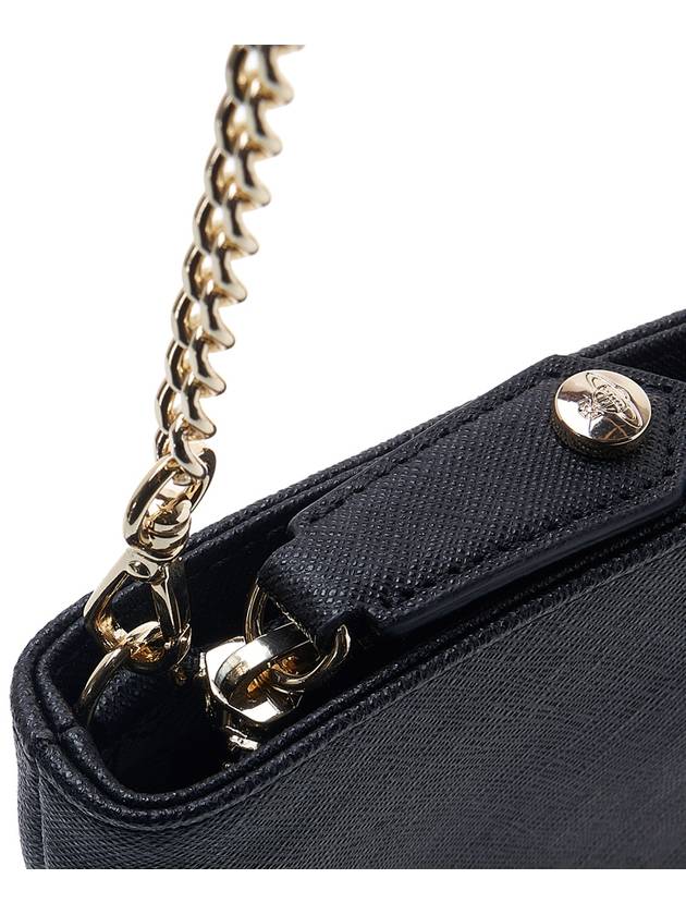 Square Chain Cross Bag Black - VIVIENNE WESTWOOD - BALAAN 9