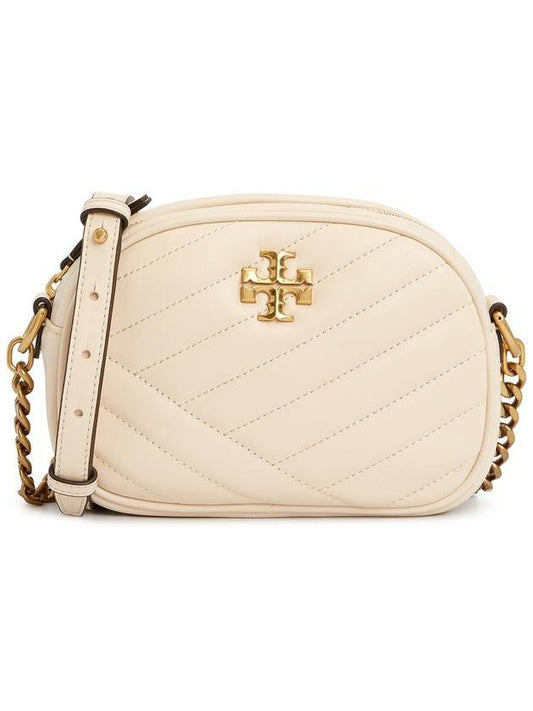 Kira Chevron Small Cross Bag Ivory - TORY BURCH - BALAAN.