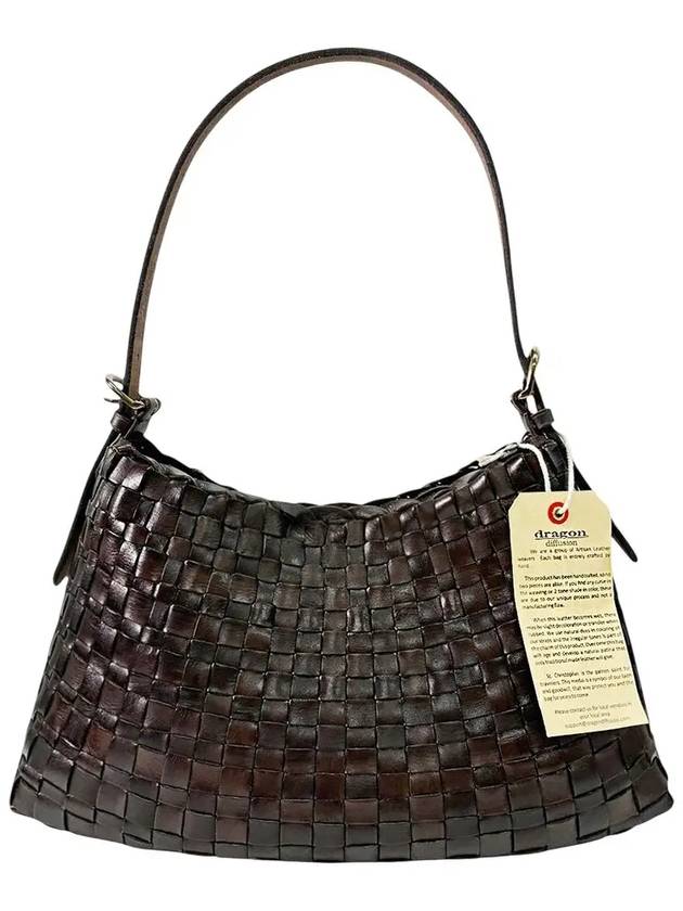 25 Season Dragon Bag Hobo Selvage Dark Brown 8170 - DRAGON DIFFUSION - BALAAN 5