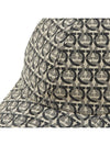 Women's Gancini Pattern Ball Cap 36 0689 BEIGE NERO 0725861 - SALVATORE FERRAGAMO - BALAAN 6