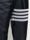 diagonal ripstop track pants navy - THOM BROWNE - BALAAN.